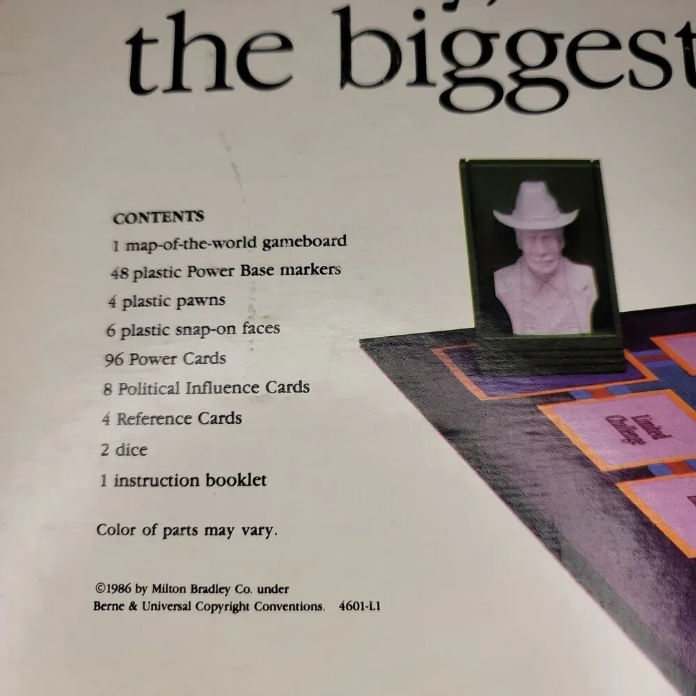 Power Barons Board Game 1986 Milton Bradley Vintage Strategy Missing 1 Red Plane